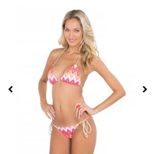 Luli Fama Flamingo Beach Bottoms only